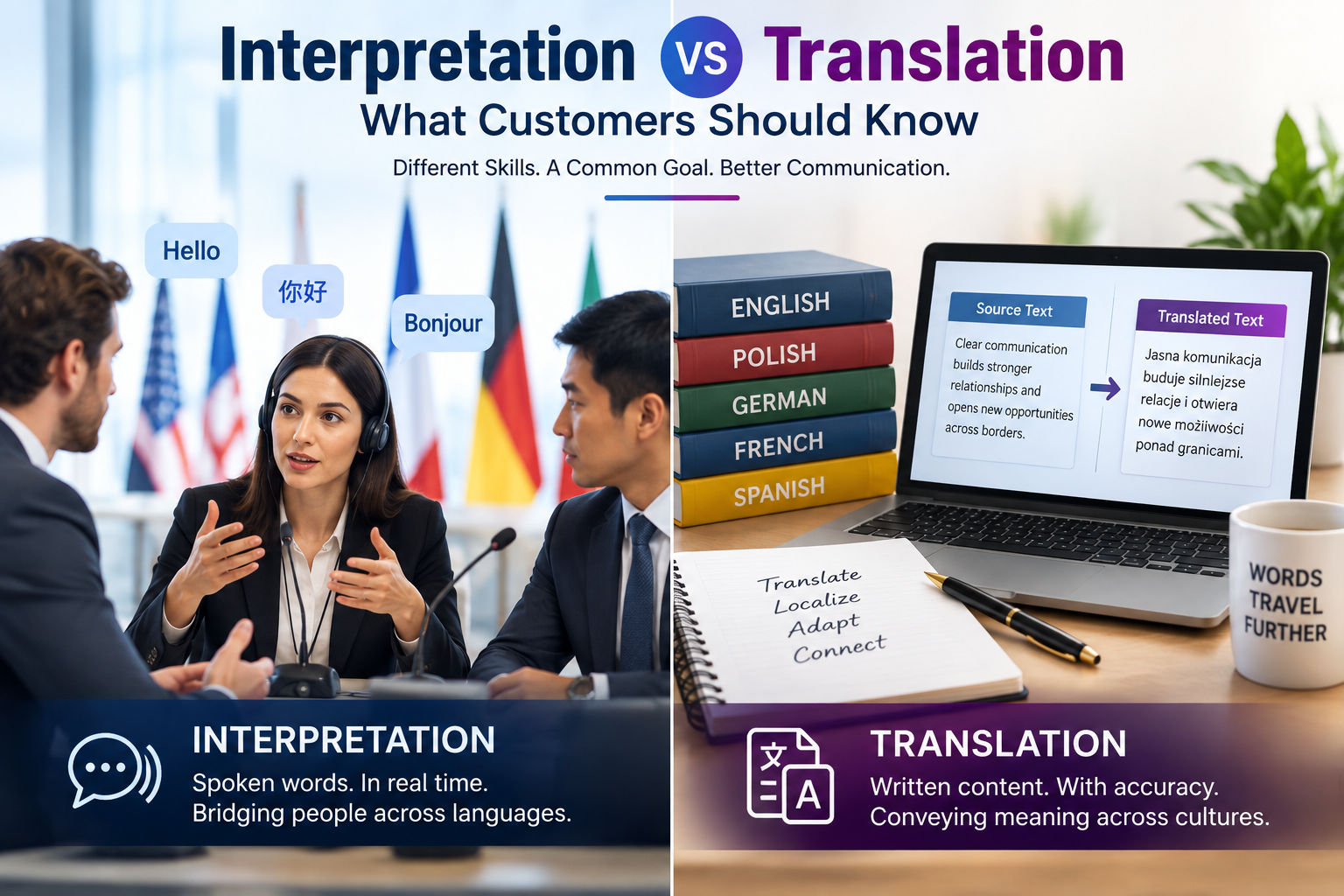 Interpretation vs Translation: What Customers Should Know